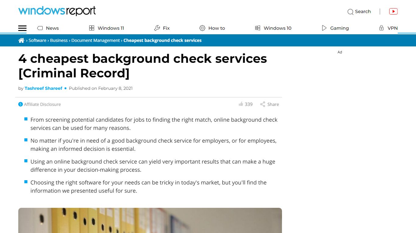 4 cheapest background check services [Criminal Record] - Windows Report